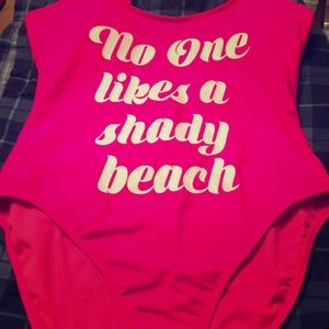 One piece suit with logo